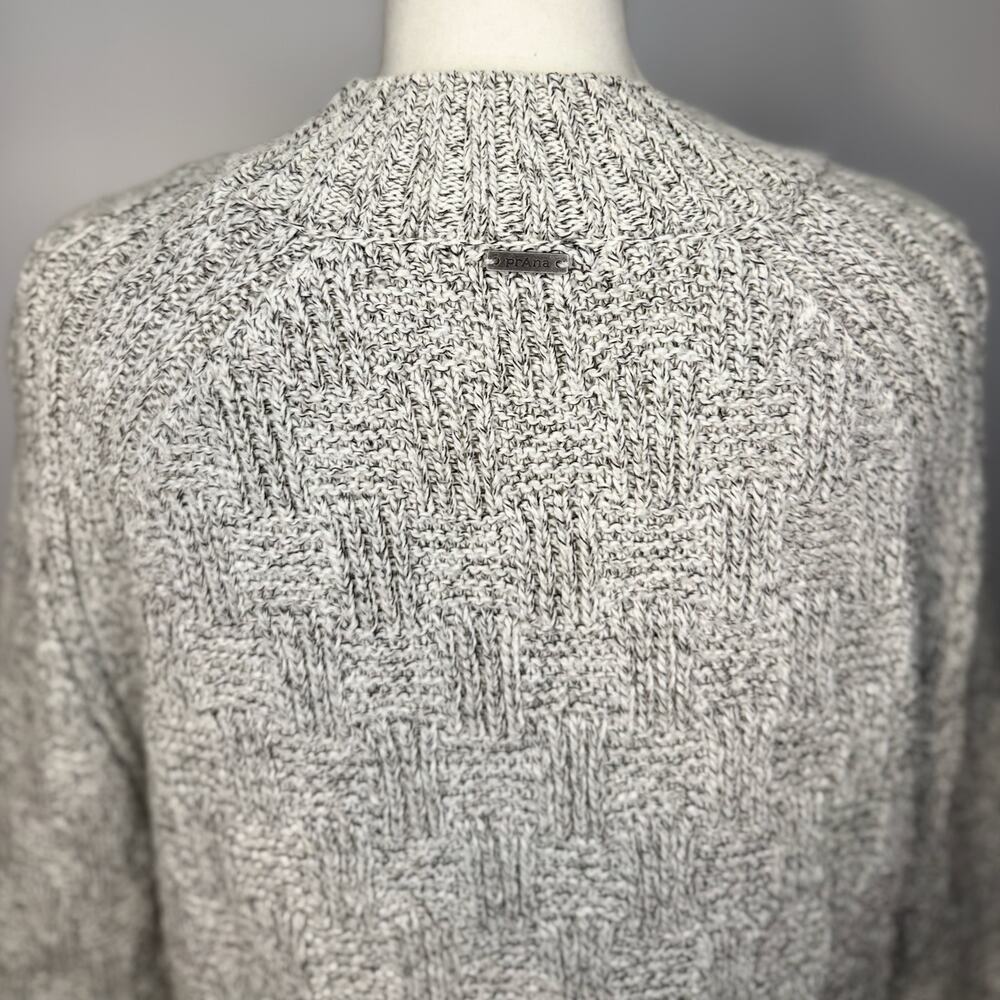 prAna Sky Meadow Sweater Large Recycled Cotton Knit Outdoor Gorpcore Ethical - Picture 4 of 16